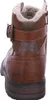 A close-up, rear view of a brown, fur-lined boot. Anteprima dell’immagine prodotto