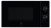 A black Electrolux microwave oven is shown from the front against a white background. Voir les images du produit