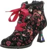 Laura Vita Damen Stiefelette Satinband Strass und Produktbild-Vorschau 8
