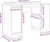 vidaXL Bureau Artisan-Chêne 120x42x76 cm Bois composite Voir les images du produit 7