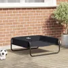vidaXL Hundebett Schwarz 75 x 75 x 30 cm Stahl Produktbild-Vorschau 2