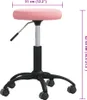 vidaXL Massagehocker Samt Rosa Produktbild-Vorschau 5