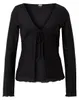 Urban Classics Cardigan Damen Ladies Mesh Cardigan schwarz Produktbild-Vorschau 1