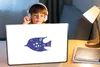 MuchoWow® Laptop Aufkleber Sticker Cover Fisch - Lila - Produktbild-Vorschau 3