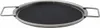 A product shot of a round, flat cooking pan with two handles, set against a white background. Podgląd zdjęcia produktu