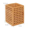 4 x Stiftköcher Bambus, Utensilienbox Holz, für Stifte, Produktbild-Vorschau 4