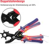 WORKPRO Revolverlochzange Lochzange Gürtel Leder Gürtel Produktbild-Vorschau 8