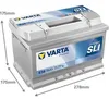 VARTA Dynamic SLI E38 Starterbatterie 12V 74Ah 750A/EN B13 Produktbild-Vorschau 2