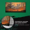 Wohnzimmer-Bild Leinwand Uhr 60x30 Mann steht in einer Produktbild-Vorschau 5