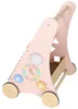 Trotteur en bois pour bébé avec abacus, rose Voir les images du produit 10