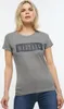 MUSTANG Damen, T-Shirt Alina C Logo Tee, S, Grau, sport, Produktbild-Vorschau 2