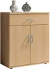 Kommode Viviane 60cm mit 2 Türen und 1 Schublade - Buche Produktbild-Vorschau 1