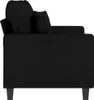vidaXL 2-Sitzer-Sofa Schwarz 120 cm Stoff Produktbild-Vorschau 5