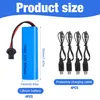4er Set 14500 Li-Ion Akku 3,7V 800mAh Wiederaufladbare Produktbild-Vorschau 5