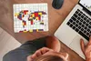 MuchoWow® Mauspad Mousepad Weltkarte - Mondrian - Farben Produktbild-Vorschau 3