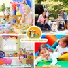COSTWAY Nafukovací skákací hrad s vodním bazénem Skluzavka Náhled obrázku produktu 3