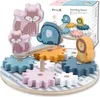 Viga Toys - Viga PolarB Holzzahnräder mit Tieren Produktbild-Vorschau 2