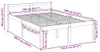 vidaXL Postel pro seniory 140x190 cm borovicový masiv Náhled obrázku produktu 8