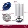 HOOZ® Möbelfüße Aluminium 150 mm 4er Set [HÖHENVERSTELLBAR] Produktbild-Vorschau 4