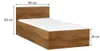 Postel SOFIA 90x200, dub artisan, lať. rošt, bez matrace Náhled obrázku produktu 7