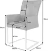 riess-ambiente Freischwinger Stuhl SAMSON dark coffee mit Produktbild-Vorschau 12