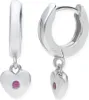 JuwelmaLux Herz Creolen 925 Sterling Silber rhodiniert Produktbild-Vorschau 1