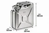 Edelstahl metalen jerrycan, 10 liter, UN-gekeurd, geschikt Productafbeelding-voorbeeld 4