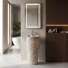 Lavabo Freestanding REA Blanka Savana Matt Beige 40X40X85Cm Anteprima dell’immagine prodotto 5