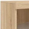 A close-up view of a wooden cabinet with a light oak finish. Anteprima dell’immagine prodotto