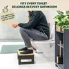 sgabello da toilette eluno, poggiapiedi in bambù, Anteprima dell’immagine prodotto 2