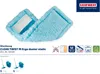 A product image showing a blue mop head with various icons and text indicating product features and compatibility. Anteprima dell’immagine prodotto