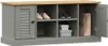 vidaXL Lavice na boty VIGO Grey 106x35x45 cm z masivního Náhled obrázku produktu 3