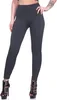 Damen Leggings Thermo Doppelripp Hoher Bund Sport Gym Produktbild-Vorschau 1