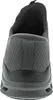 The back view of a gray and black athletic shoe. Produktbild-Vorschau