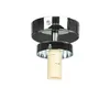 Deckenlampe Kugel Schirm E14 Ø 15 cm Chrom Glas Metall Produktbild-Vorschau 5
