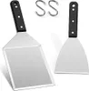 HaWare Grillspachtel Set, Edelstahl Plancha Spachtel 2er Produktbild-Vorschau 1