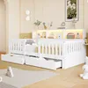 Letto singolo per bambini 90x200 cm con 2 cassetti, Anteprima dell’immagine prodotto 3