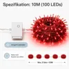 10M 100LEDs 8 módov rozprávkové svetlá elektrické LED Náhľad obrázku produktu 2