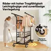 HOKEEPER Schwerlast Kleiderständer auf Rollen, Doppelter Produktbild-Vorschau 7
