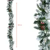 LED Tannengirlande mit Schnee und Beeren warm weiß Produktbild-Vorschau 2