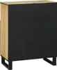 vidaXL Sideboard Braun 60 x 33 x 75 cm massives Mangoholz Produktbild-Vorschau 4
