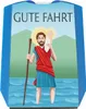 Heiliger Christophorus - Gute Fahrt bunt Parkscheibe mit 2 Produktbild-Vorschau 1