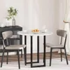 Plateau de table vidaXL, blanc brillant, Ø 80 x 1,5 cm, Voir les images du produit 2