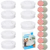 8x Rauchmelder 85dB Inkl. 9V Batterie + 3M Klebepad Set Produktbild-Vorschau 1