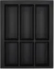 ORGA-BOX VII Design Besteckeinsatz schwarz 376 x 474 mm Produktbild-Vorschau 1