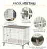 Dřevěná klec pro psy PAWHUT D02-069V01GY, přepravka pro Náhled obrázku produktu 3
