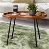 Stolik kawowy WL5.669 71x51x40 cm Stolik do sofy z litego Podgląd zdjęcia produktu 1
