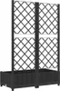 vidaXL Zahradní květináč s mříží černý 80 x 40 x 121,5 cm Náhled obrázku produktu 4