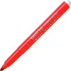 A red marker pen with white text on a white background. Produktbild-Vorschau