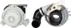 Two dishwasher drain pump components are shown against a white background. Produktbild-Vorschau